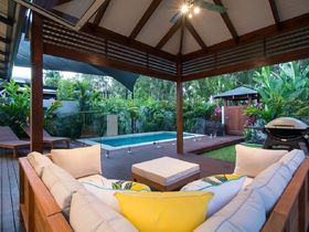 Iluka Beach Villa Port Douglas - Luxury Accommodation - Outdoor Cabana & BBQ